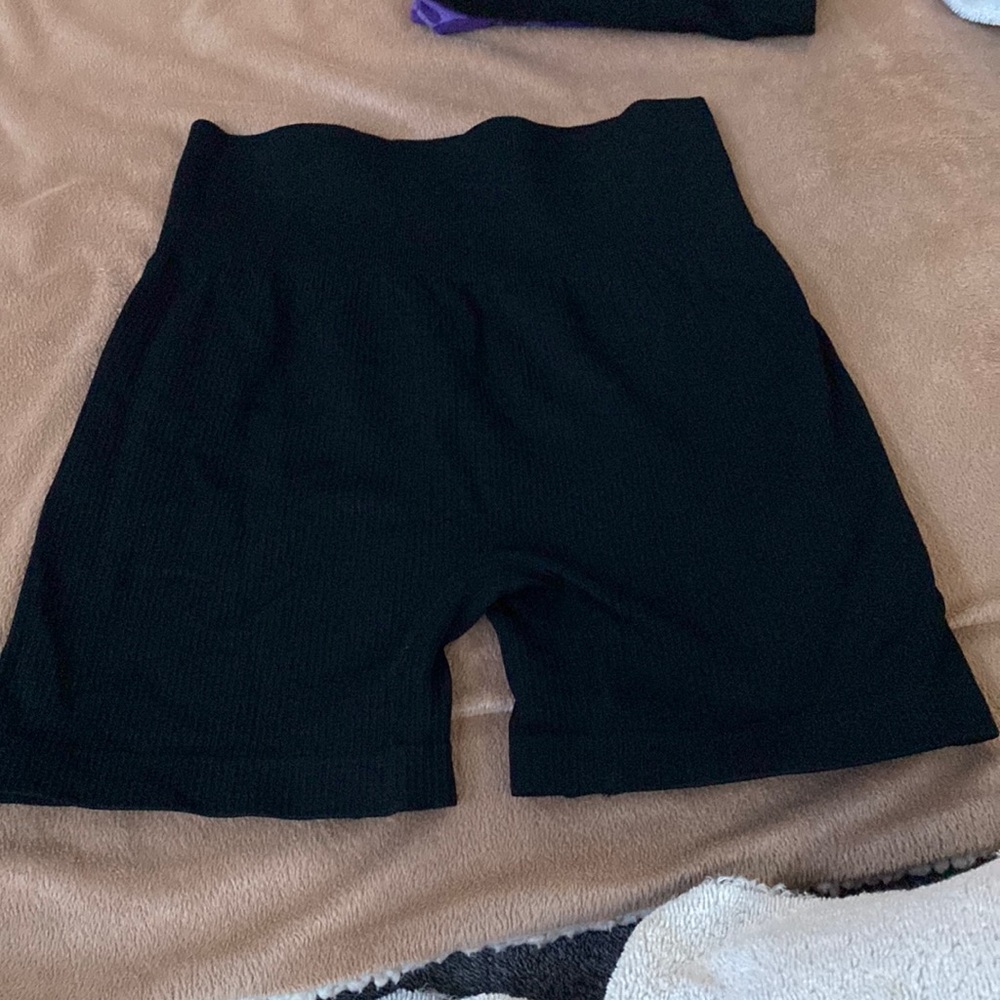 Black biker shorts